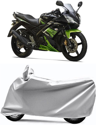 AUCTIMO Two Wheeler Cover for Yamaha(YZF R15 S, Silver)