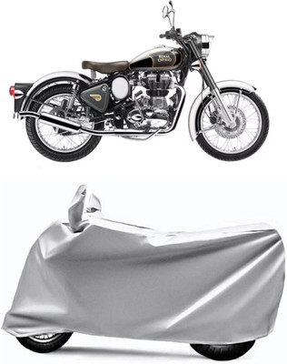 V VINTON Two Wheeler Cover for Royal Enfield(Classic Chrome, Silver)