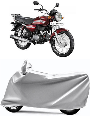 PVSTAR Two Wheeler Cover for Hero(HF Dawn, Silver)