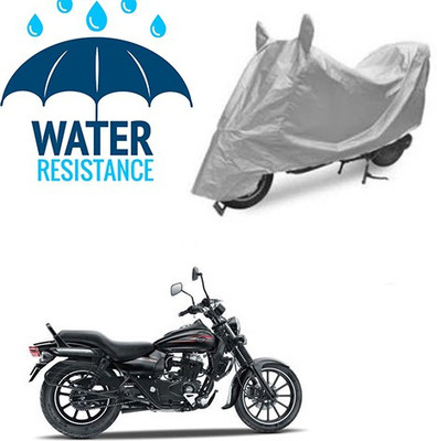 saanvi Waterproof Two Wheeler Cover for Bajaj(Avenger 150 Street, Silver)