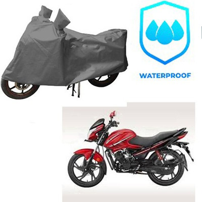 RPSENTTERPR Waterproof Two Wheeler Cover for Hero(Glamour, Grey)