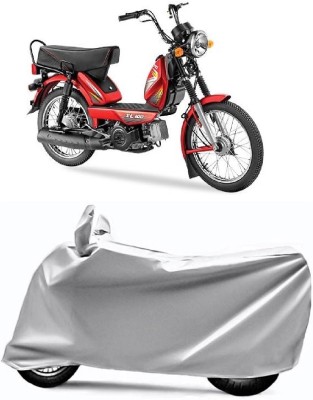 V VINTON Two Wheeler Cover for TVS(Heavy Duty Super XL, Silver)