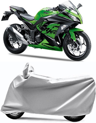 V VINTON Two Wheeler Cover for Kawasaki(Ninja 300, Silver)