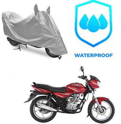 RPSENTTERPR Waterproof Two Wheeler Cover for Bajaj(Discover 125 DTS-i, Silver)