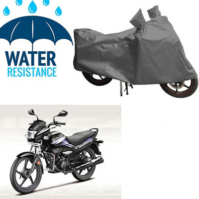 saanvi Waterproof Two Wheeler Cover for Hero(Super Splendor, Grey)