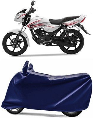 V VINTON Two Wheeler Cover for TVS(Pheonix, Blue)
