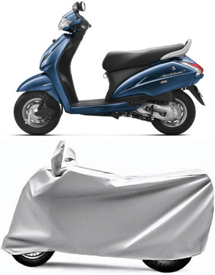AUCTIMO Two Wheeler Cover for Honda(Activa 6G, Silver)