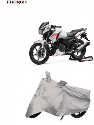 FRONCH Waterproof Two Wheeler Cover for TVS(Apache RTR 160, Silver)