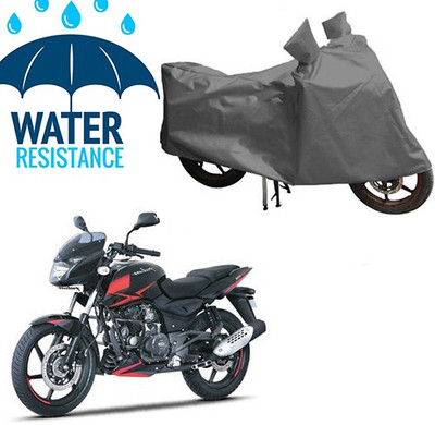 saanvi Waterproof Two Wheeler Cover for Bajaj(Pulsar 180 DTS-i, Grey)