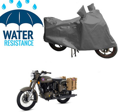 RPSENTTERPR Waterproof Two Wheeler Cover for Royal Enfield(Classic 500, Grey)