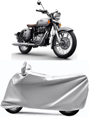 V VINTON Two Wheeler Cover for Royal Enfield(Classic 350, Silver)