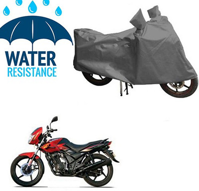 saanvi Waterproof Two Wheeler Cover for TVS(Flame DS 125, Grey)