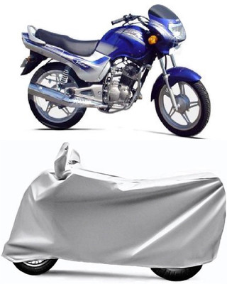 V VINTON Two Wheeler Cover for TVS(Victor GLX, Silver)