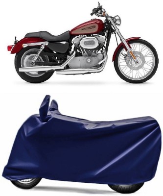 Swarish Two Wheeler Cover for Harley Davidson(XL 883, Blue)