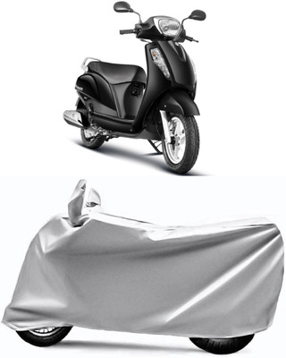 V VINTON Two Wheeler Cover for Suzuki(Access, Silver)
