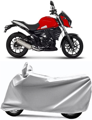 V VINTON Two Wheeler Cover for Mahindra(Mojo UT 300, Silver)