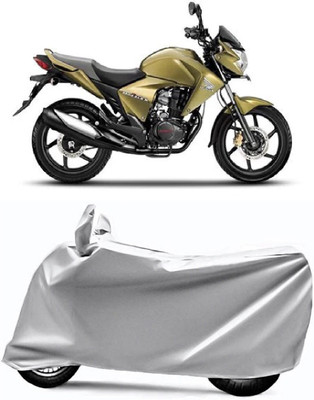 V VINTON Two Wheeler Cover for Honda(Unicorn Dazzler, Silver)