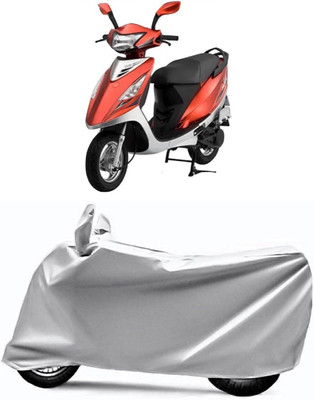 V VINTON Two Wheeler Cover for TVS(Scooty Streak, Silver)