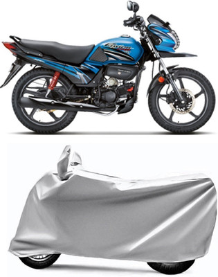 AUCTIMO Two Wheeler Cover for Hero(Passion Pro TR, Silver)