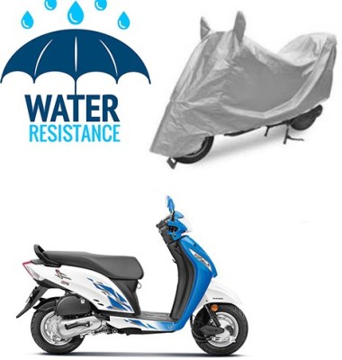 saanvi Waterproof Two Wheeler Cover for Honda(Activa i, Silver)