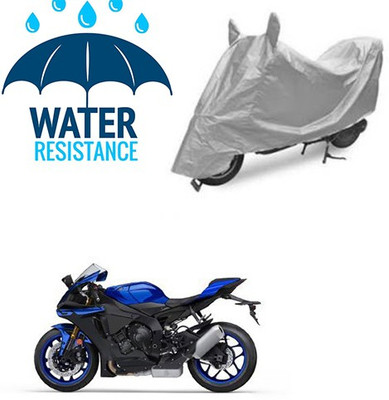 RPSENTTERPR Waterproof Two Wheeler Cover for Yamaha(YZF R1, Silver)