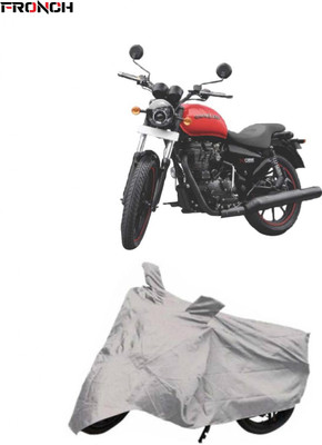 FRONCH Waterproof Two Wheeler Cover for Royal Enfield(Thunderbird 350, Silver)