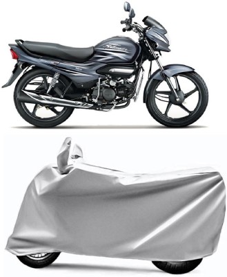 AUCTIMO Two Wheeler Cover for Hero(Super Splendor, Silver)