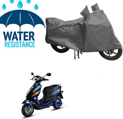 saanvi Waterproof Two Wheeler Cover for Hero(Electric Cruz, Grey)