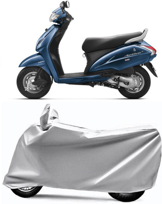 V VINTON Two Wheeler Cover for Honda(Activa 4G, Silver)