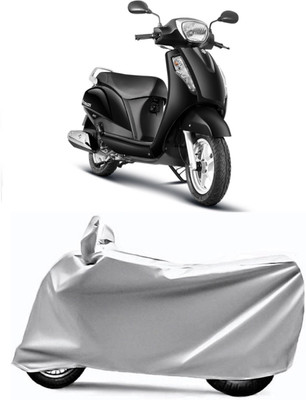 V VINTON Two Wheeler Cover for Suzuki(New Access 125, Silver)