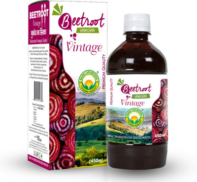 Basic Ayurveda Beet Root Vinegar Energy Drink(4x450 ml, Beetroot Flavored)