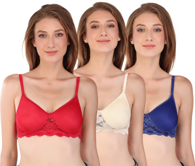 ESOROUCHA Women Full Coverage Lightly Padded Bra(Multicolor)