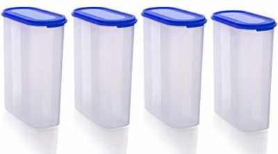 kkart Plastic Grocery Container  - 2500 ml(Pack of 4, Blue, White)