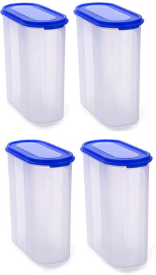 Analog Kitchenware Polypropylene Grocery Container  - 2000 ml(Pack of 4, Blue)