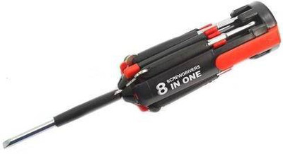 infinity deal PACK OF 1 8 in 1 Multi-Function Screwdriver Kit (0X62C) Tool Kit Set with LED Portable Torch Combination Screwdriver Set(Pack of 1)