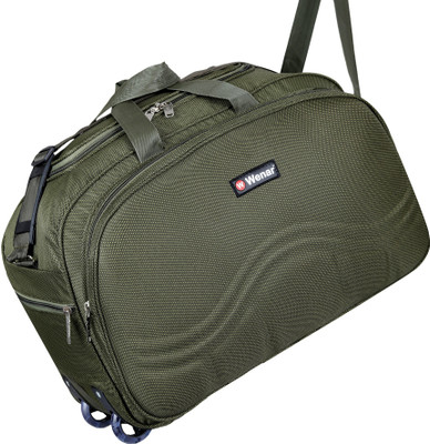 Wenar (Expandable) Unisex Lightweight 40 litres Trendy Travel Duffel Bag - WNR16 Duffel With Wheels (Strolley)