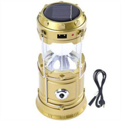 ALONZO Led Solar Emergency Light Lantern Torch , Usb Mobile Charger, 3 Power Source Solar, Lithium Battery Black Plastic Table Lantern(29.3 cm X 14 cm, Pack of 1)