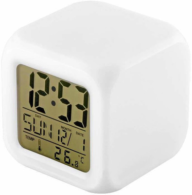 iWin Digital White Clock