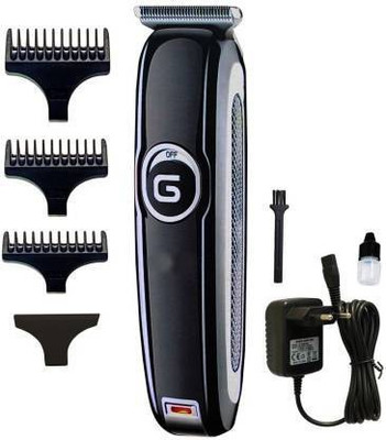Geemy GM-6050 Trimmer 60 min  Runtime 4 Length Settings(Silver)
