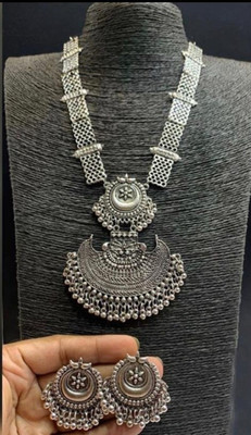 Aarav Creations Metal, Plastic, Alloy Silver Jewellery Set(Pack of 1)