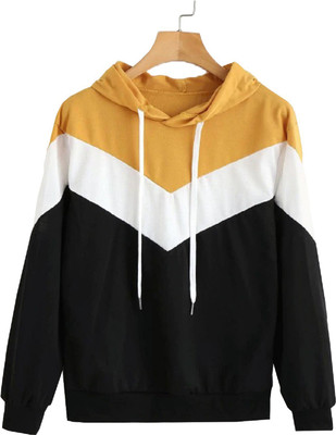 75% OFF on JUNEBERRY Full Sleeve Color Block Women Sweatshirt on