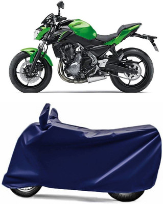 Swarish Two Wheeler Cover for Kawasaki(Z250, Blue)