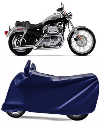 Swarish Two Wheeler Cover for Harley Davidson(XL 1200, Blue)