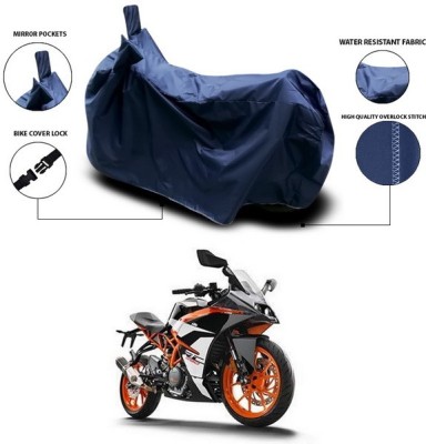 ANTHUB Waterproof Two Wheeler Cover for KTM(RC 390, Blue)