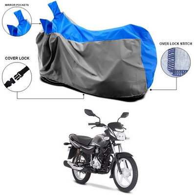 ANTHUB Waterproof Two Wheeler Cover for Bajaj(Platina 100 DTS-i, Blue)