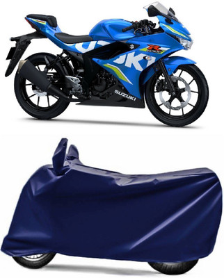 Swarish Two Wheeler Cover for Suzuki(GSX R150, Blue)