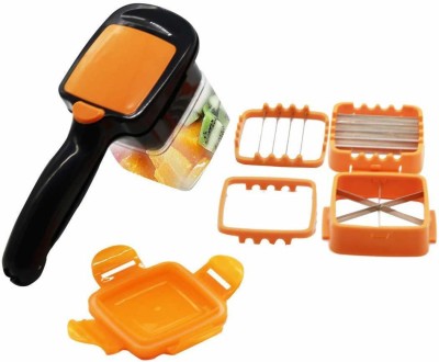 Dayalu Portable 5 in 1 Nicer Dicer Vegetable Slice Chopper with Container Fruit Shredders Tool Set Cheese - Onion Cutter Vegetable & Fruit Grater & Slicer(1 x 5 in 1 chopper)
