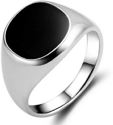 KUNDLI GEMS sulemani Hakik / Agate ring Original stone 7.25 ratti Lab Certified and Astrological Purpose for unisex Stone Agate Silver Plated Ring