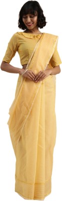 Guru Alankar Printed Daily Wear Georgette Saree(Yellow)