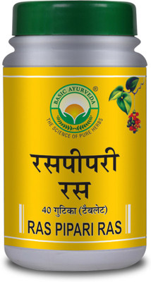 Basic Ayurveda RAS PIPARI RAS(Pack of 3, 40 Tablets)